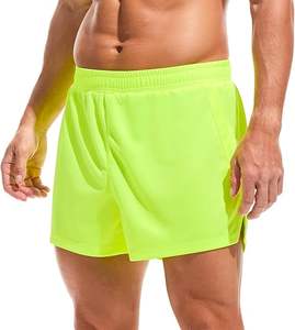 Vente en gros de shorts en maille avec logo personnalisé Shorts imprimés de haute qualité shorts en tissu élastique pour hommes shorts pour hommes respirants - Product Image 2
