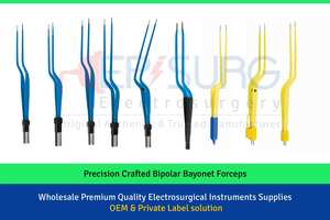Tenzel Pince bipolaire réutilisable européenne Pointe d'aiguille Bouchon plat Raccord Instrument électrochirurgical Instrument vétérinaire Vente en gros - Product Image 5
