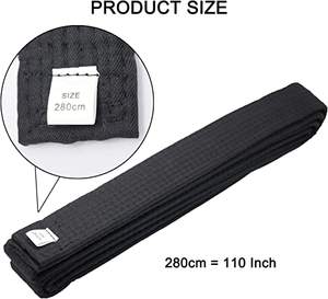 Ceinture de karaté unisexe de haute qualité avec étiquette personnalisée, équipement d'arts martiaux pour un entraînement de karaté confortable et excellent - Product Image 2