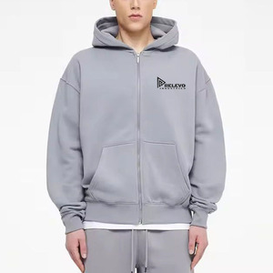 Sudadera con Capucha de Forro Polar con Cremallera para Hombre, Personalizada, a la Moda, 100% Algodón, Ropa Deportiva Térmica, Diseño Estampado de Dibujos Animados, Transpirable y de Secado Rápido - Product Image 6