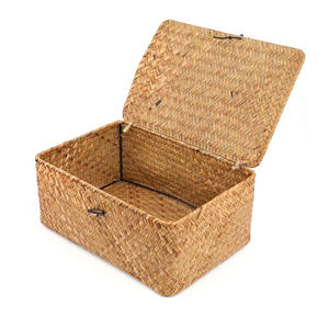 Contenedores de almacenamiento de pasto marino, cajas de paja natural, cestas de pasto marino a precio de mayoreo - Product Image 4