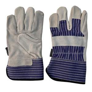 Gants de sécurité pour les mains en cuir de vache fendu canadien de haute qualité Fonction anti-coupure utilisée pour les travaux de construction - Product Image 1