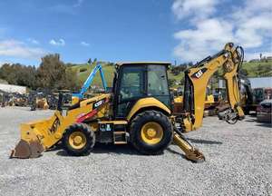 Retroexcavadora Caterpillar CAT 420 430 F2 Usada, Cargadora Frontal CAT430F CAT430, Excavadora Tractora 4x4 de Segunda Mano - Product Image 4