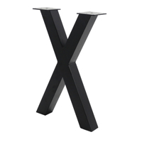 Barre de fer métallique industrielle Home Desk A Shape Leg Table basse Pied Support de cadre de pied Support de meubles de conférence Leg