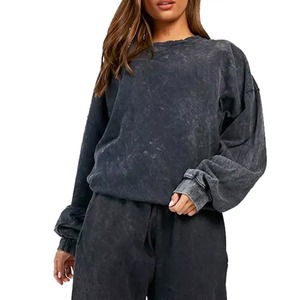 Oem Service Customized Hot Selling Luxury High Quality Tracksuit <b>Tie</b> Die Grey Color Sweat Suit <b>For</b> <b>Women</b> - Product Image 3