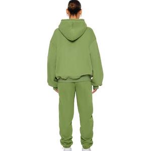 Conjunto Deportivo Informal de Invierno para Mujer, Talla Grande, con Capucha y Cordón Ajustable, Pantalones Deportivos de Algodón y Joggers - Precio Económico - Product Image 5
