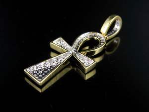 Pendentif œil croisé glacé pour homme et femme en argent 925 avec diamant Moissanite bijoux personnalisés - Product Image 4