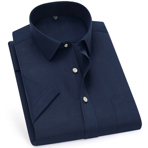 Vente en gros de chemises d'affaires formelles de haute qualité pour hommes grande taille t-shirts pour hommes chemise de travail en coton - Product Image 4
