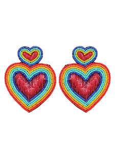 ต่างหูปักลูกปัดสุดหรูต่างหูว้าวต่างหูประดับพลอยเทียมต่างหูห้อยลูกปัดจากอินเดีย - Product Image 4