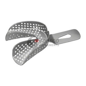 Sterile Single Use Disposable Triple Tray Perforated Plastic Design Allows Simultaneous Dual Arch Impression Trays - Product Image 4