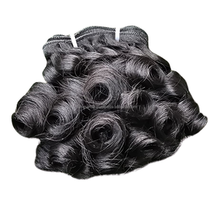Extensions de cheveux bouclés LuxuryFumi, 100% cheveux humains vierges Remy non traités, cheveux indonésiens, cuticules alignées, double trame machine, sans nœuds - Product Image 3