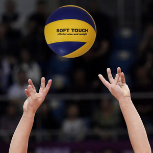 Balón de Voleibol de Alta Calidad, Diseño Laminado en Material PU, Azul y Amarillo, Nuevo Diseño, Tamaño de Competición 5, para Partidos Deportivos, OEM - Product Image 6