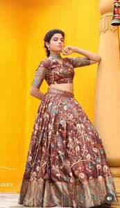 Venta de exportación Nuevo diseño Navratri Wear Designer Semi Stitched Chaniya Choli Womens Lehenga para ropa festiva - Product Image 5