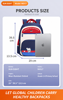 SUN EIGHT Sac à dos d'école primaire mignon de dessin animé pour garçons et filles, sac à livres léger pour enfants, modèle 90517
