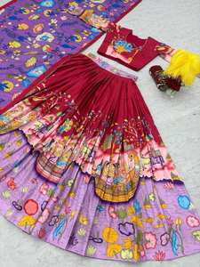 Nueva excelente calidad Lehenga Choli Kalam Kari impreso indio Bollywood boda fiesta pakistaní desgaste listo para usar - Product Image 6