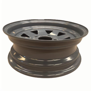 HUA <span class=keywords><strong>MEI</strong></span> Jantes de haute qualité en acier pour remorque 13 pouces 4 trous PCD 4x100 13 '14' 15 '16' Tailles État neuf - Product Image 2