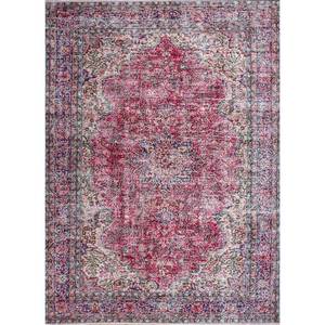 Alfombras de Lana Anudadas a Mano de Gran Tamaño, Diseño de Medallón Rojo y Naranja, para Sala de Estar o Pasillo - Pae-1532 - Product Image 1