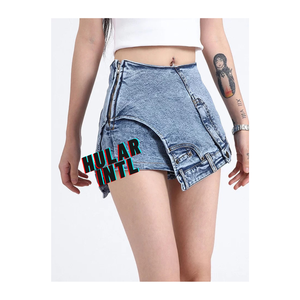 Sexy Fashion Denim Tassel <b>Shorts</b> for <b>Women</b> Rhinestone decoration Loose <b>Women's</b> Jeans Denim <b>Shorts</b> - Product Image 1
