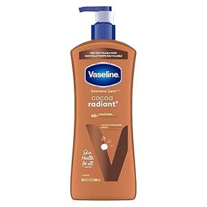 <b>Vaseline</b> Intensive Care Body Lotion <b>Cocoa</b> Radiant for Dry Skin Lotion Pure <b>Cocoa</b> Butter for a Long-Lasting, Radiant Glow 20.3 oz - Product Image 3