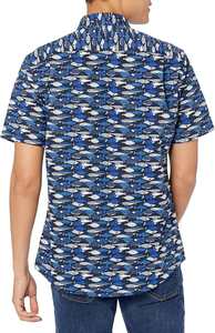 เสื้อเชิ้ตฮาวายผู้ชาย Kivotech แฟชั่นลายเกาะ แขนสั้น สไตล์ลำลอง พิมพ์ลาย - Product Image 3