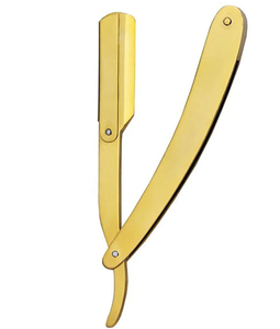 Maquinillas de afeitar profesionales de acero inoxidable de alta calidad para el cuidado de los hombres Uso facial con revestimiento dorado SHAVETTE RAZORS CO - Product Image 1
