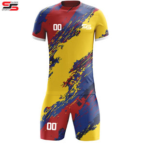 Biểu Tượng Tùy Chỉnh Tên Bóng Đá Mặc Người Đàn Ông Unisex Đội Bóng Đá Bộ Dụng Cụ Vòng Cổ Thể Thao Dài Tay Áo Đồng Phục Bóng Đá Cho Trẻ Em Kích Thước Thanh Niên - Product Image 1