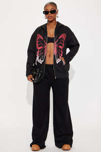 Sudadera con capucha y cremallera de alta calidad OEM para mujer, personalizable, de gran tamaño, con hombros caídos, logotipo frontal con capucha, serigrafía degradada - Product Image 4