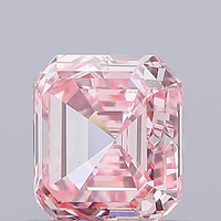 Diamant naturel CVD rose intense fantaisie, taille émeraude, 1,02 carat, clarté VS1, certifié IGI, durable