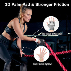 Gants d'haltérophilie respirants avec poignets réglables Poignée antidérapante pour la force et la forme physique - Product Image 5