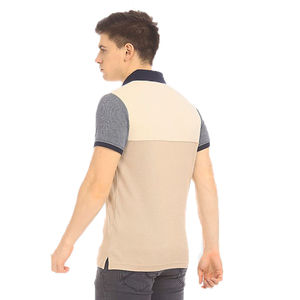 Camiseta Polo de algodón de primera calidad para hombre, Manga corta transpirable de secado rápido antiarrugas de patrón sólido en colores lisos de punto - Product Image 3