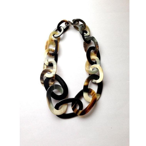 Collar de cadena de cuerno Natural de la mejor calidad para mujer, joyería de eslabones gruesos, Real cuerno de búfalo, moda de glowin fashion - Product Image 3