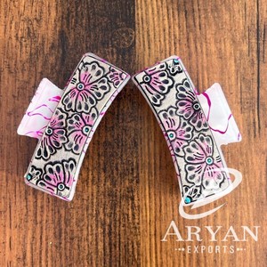 มาใหม่ล่าสุดร้อนขายสไตล์ตะวันตกทําด้วยมือเครื่องมือแกะสลักหนังผมกรงเล็บคลิปหนังกรงเล็บอุปกรณ์เสริมผมสําหรับผู้หญิง - Product Image 1