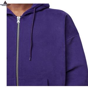 Sweat à capuche avec fermeture éclair de marque populaire en coton de haute qualité à impression bouffante OEM de luxe en gros Sweatshirts à capuche pour hommes - Product Image 3