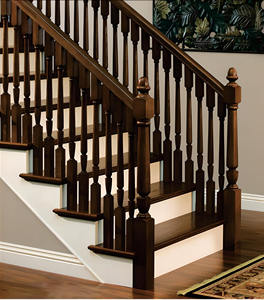 Parte de escalera de madera maciza certificada FSC de tamaño personalizado superventas 4004S poste de roble blanco Newel para proyectos de escaleras - Product Image 6