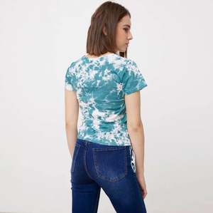 T-shirt d'été décontracté à manches courtes pour femmes col rond Anti-rides Anti-rides Tie Dye Print MS-TS-224 - Product Image 3