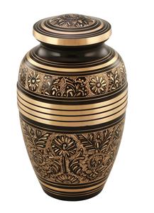 Venta caliente Urna de cremación Suministros funerarios Urnas cenizas humanas Artesanía india de metal a precio mayorista para exportación. - Product Image 2