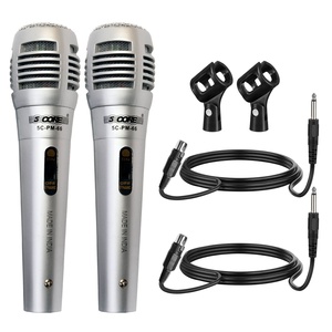 5Core XLR <b>Microphone</b> Dynamic Mic Karaoke Singing <b>Studio</b> Mics Handheld Microfono - Product Image 1