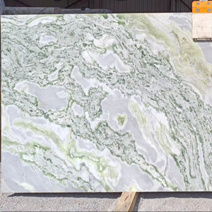Dalles d'onyx rétroéclairées en quartzite vert himalayen pour comptoirs de luxe et élévations murales pour chambre à coucher, salle à manger, salon et cuisine - Product Image 2
