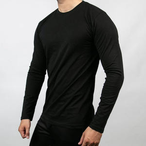 Camisa personalizada de alta calidad para hombre, manga larga, 100% algodón, sublimación impresa personalizada, 100% poliéster, deporte, gimnasio, secado rápido - Product Image 1