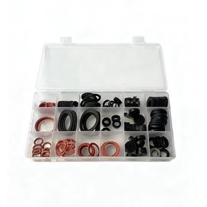 Kit combiné de joints d'étanchéité en caoutchouc et rondelles en acier rouge pour réparation automobile, style <span class=keywords><strong>joint</strong></span> mécanique pour chauffe-eau - Product Image 1