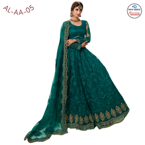 Superbe chemisier traditionnel indien pakistanais Belle broderie de cordon Travail de pierre lourd Dupatta pour les fêtes de mariage - Product Image 3