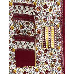 Dupatta en Mulmul non cousu, imprimé à la main, style Shekhawati, pour robe pakistanaise, incluant Salwar Kameez, Choli, Lehenga Choli - Product Image 1