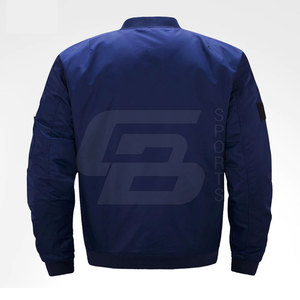 Blouson bombardier d'hiver en satin de haute qualité pour hommes, manteaux chauds et décontractés, avec fermeture éclair complète, style letterman, logo personnalisé, fabricant direct - Product Image 2