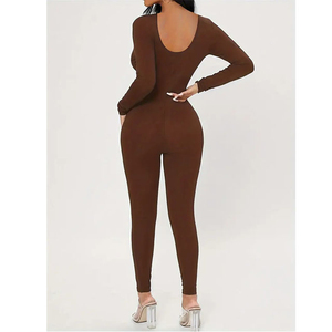 จั๊มสูทเล่นโยคะแบบชิ้นเดียวของผู้หญิงชุดวันพีซขาบานแบบลำลอง2026บอดี้สูทกีฬาฟิตเนสแห้งเร็ว - Product Image 2