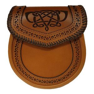 Top Quality PU Leather Kilt Sporrans In Plain Design High Quality Custom Printed Leather Sporrans For <b>Wedding</b> - Product Image 1
