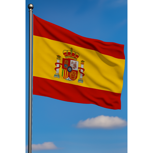 Spain Outdoor <b>Flag</b> Digital Printed with Aluminum <b>Pole</b> and Polyester Material - Product Image 3
