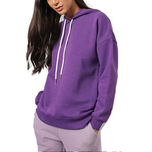 Sweat-shirt personnalisé pour femme, en coton molletonné, surdimensionné, pour impression en gros - Product Image 6