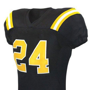 Uniformes de fútbol americano impresos de calidad superior último estilo americano transpirable 100% poliéster ropa deportiva de manga corta - Product Image 5