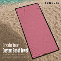 Serviette de plage à séchage rapide en microfibre gaufrée, personnalisable par sublimation, en plastique recyclé, sans sable, imprimée en coton, écologique et hypoallergénique