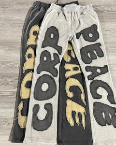 ชุดวอร์มสำหรับผู้ชายกางเกงวอร์มปักลายผ้าเฟรนช์เทอร์รี่มีฮู้ดและชุดวิ่งมีซิปซักด้วยกรดซักจากฝรั่งเศสออกแบบโลโก้ได้ตามต้องการ - Product Image 4